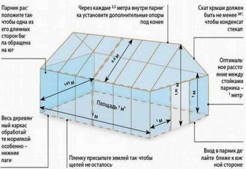 Обработка теплицы из поликарбоната осенью