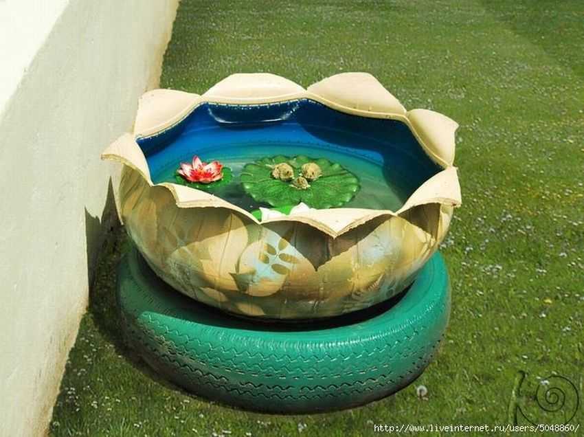 Практичный бассейн из колеса своими руками — dizaindachi.ru