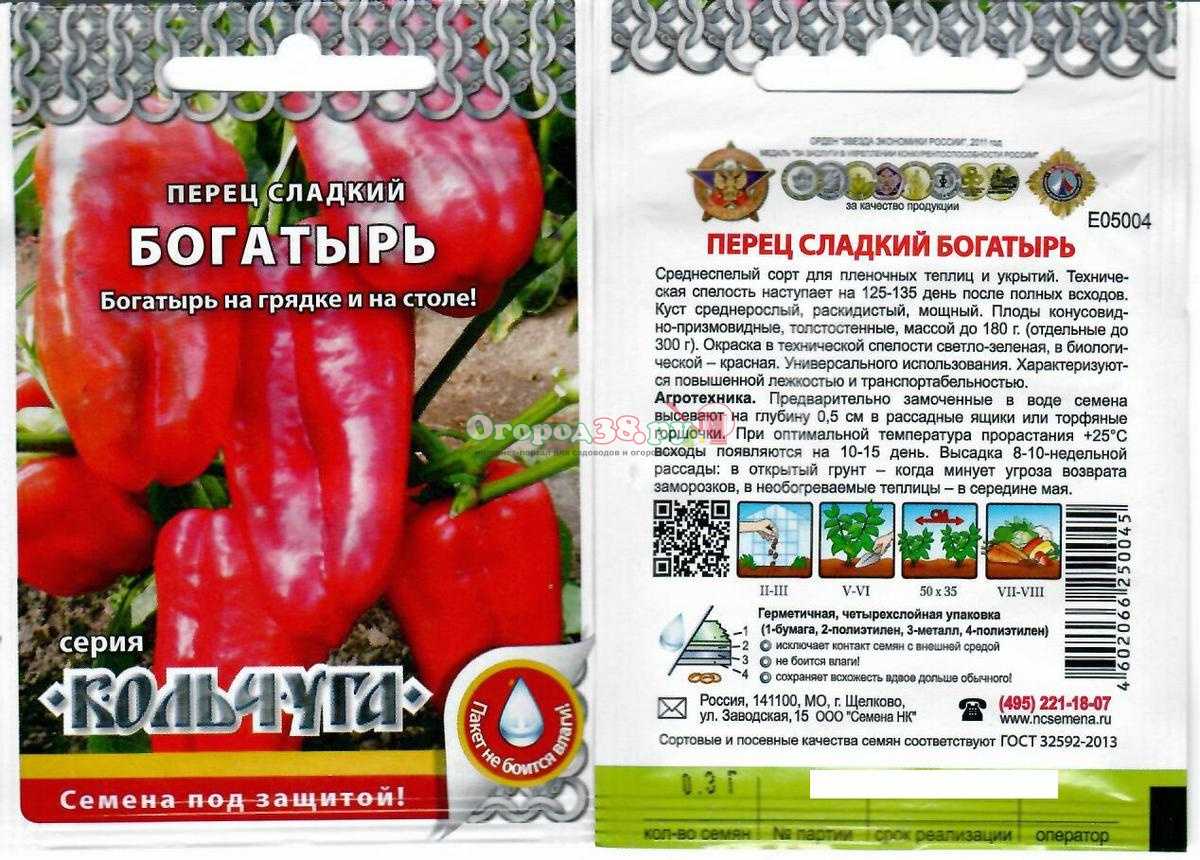 Перец богатырь: характеристика и описание сорта с фото, отзывы о семенах и урожае, особенности выращивания в 2023 году на гудгрунт