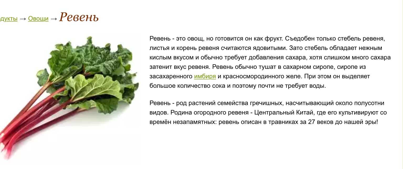✅ когда собирать ревень - receptii.ru